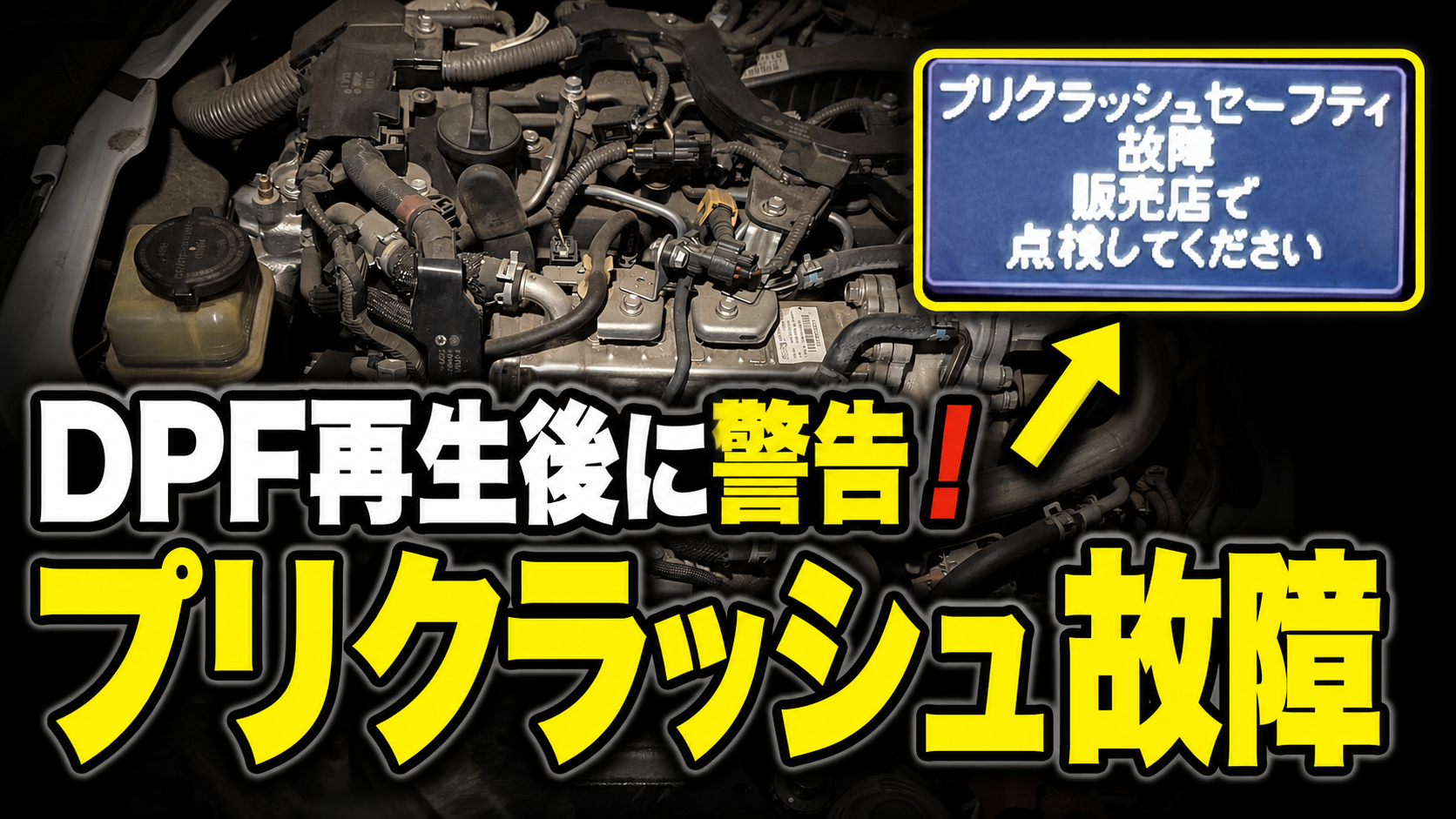 5型ハイエースでDPF再生後にプリクラッシュセーフティ故障が表示された体験